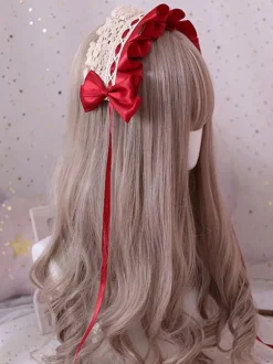 Sweet Lolita Headdress Lace Bow Lolita Headband