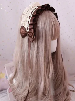 Sweet Lolita Headdress Lace Bow Lolita Headband