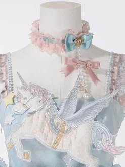 Sweet Lolita JSK Dress Kawaii Princess Tiered Ruffled Sundress In Pink Cute Casual Lolita