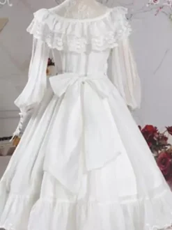 Sweet Lolita OP Dress Black Ruffles Lolita One Piece Dresses