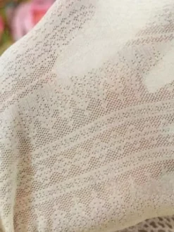 Sweet Lolita Pantyhose Jacquard Silk White Lolita Tights