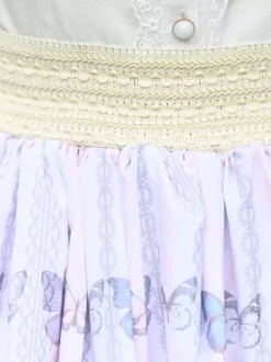 Sweet Lolita SK Floral Print as image Lace Lolita Skirts