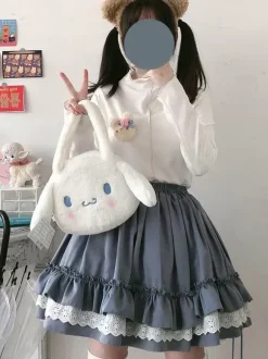 Sweet Lolita SK Ruffles Burgundy Lolita Skirts