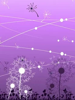 Sweet Lolita Skirt Purple Dandelion SK Lolita Skirt