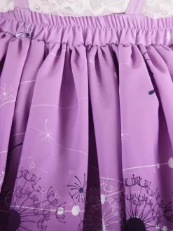 Sweet Lolita Skirt Purple Dandelion SK Lolita Skirt