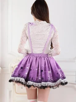 Sweet Lolita Skirt Purple Dandelion SK Lolita Skirt