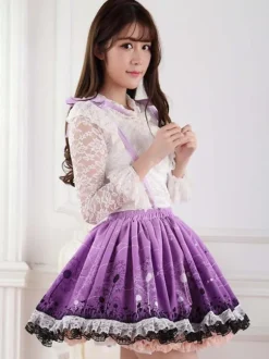 Sweet Lolita Skirt Purple Dandelion SK Lolita Skirt