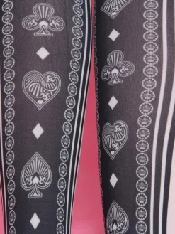 Sweet Lolita Stocking Black Stripe Printed Lolita Socks