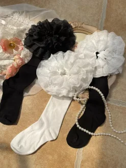 Sweet Lolita Stocking White Accessory Polyester Lolita Accessories