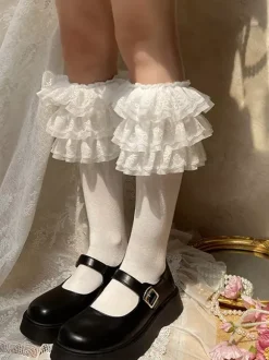 Sweet Lolita Stocking White Accessory Polyester Lolita Accessories