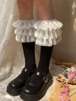 Sweet Lolita Stocking White Accessory Polyester Lolita Accessories