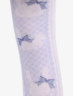 Sweet Lolita Stockings Lilac Printed Lolita Knee High Socks
