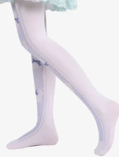 Sweet Lolita Stockings Lilac Printed Lolita Knee High Socks
