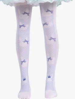 Sweet Lolita Stockings Lilac Printed Lolita Knee High Socks