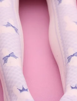 Sweet Lolita Stockings Lilac Printed Lolita Knee High Socks