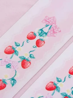 Sweet Lolita Tights Pink Spandex Fruit Pattern Lolita Accessories