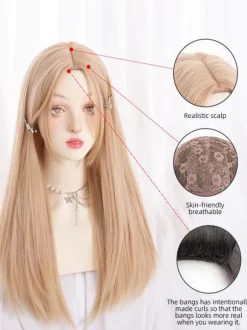 Sweet Lolita Wig Heat-resistant Fiber Gold Lolita Accessories