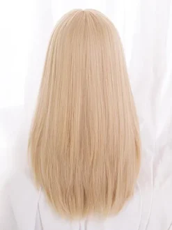 Sweet Lolita Wig Tousled Heat-resistant Fiber Light Gold Lolita Accessories