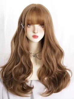 Sweet Lolita Wigs 26 Inches Tousled Heat-resistant Fiber Flaxen Lolita Accessories