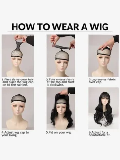 Sweet Lolita Wigs Deep Brown Long Heat-resistant Fiber Tousled Lolita Accessories