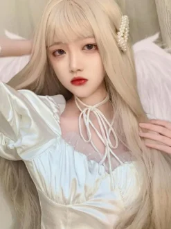 Sweet Lolita Wigs Long Heat Resistant Fiber Tousled Lolita Hair Wig