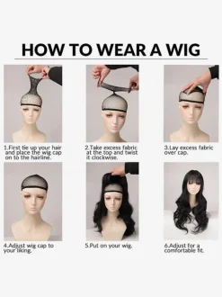 Sweet Lolita Wigs Long Highlighting Hair Heat-resistant Fiber Split Color Lolita Accessories