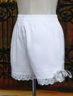 Sweet White Bow Cotton Lolita Shorts
