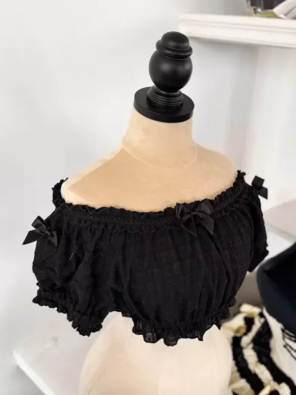 Sweet Beige Short Sleeves Polyester Top