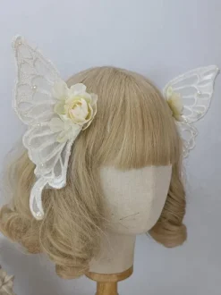 Sweet Lolita Accessories Black Rose Headwear Polyester Fiber Miscellaneous