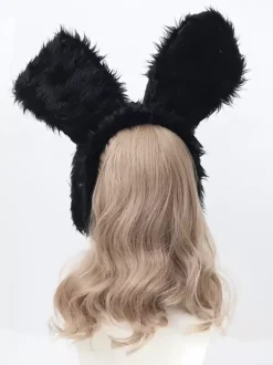 Sweet Lolita Accessories Black Color Block Headwear Miscellaneous