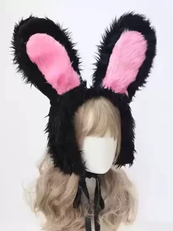 Sweet Lolita Accessories Black Color Block Headwear Miscellaneous