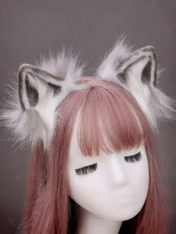 Sweet Lolita Accessories Black Fox Ears Daily Casual Lolita Accessory