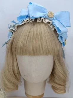 Sweet Lolita Accessories Cameo Pink Ruffles Bows Headwear Miscellaneous