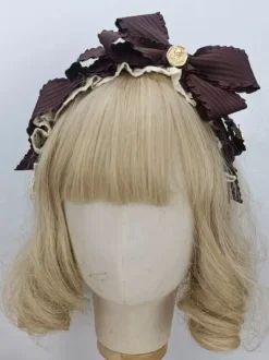Sweet Lolita Accessories Cameo Pink Ruffles Bows Headwear Miscellaneous