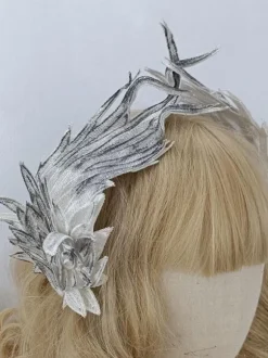 Sweet Lolita Accessories White Polyester Fiber Headwear Miscellaneous