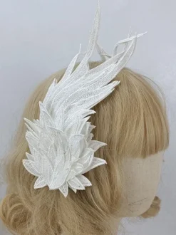 Sweet Lolita Accessories White Polyester Fiber Headwear Miscellaneous