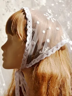 Sweet Lolita Accessories White Polyester Headwear Lace Miscellaneous