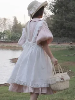 Sweet Lolita Accessories White Ruffles Apron Miscellaneous