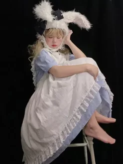 Sweet Lolita Accessories White Ruffles Apron Miscellaneous