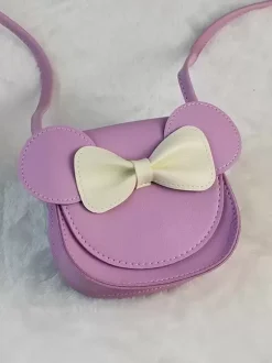 Sweet Lolita Bag Pink PU Leather Bows PU Leather cross-body bag Lolita Accessories