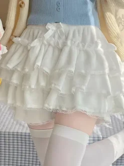 Sweet Lolita Bloomers Ruffles Lace Pink Lolita Shorts