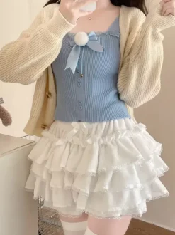 Sweet Lolita Bloomers Ruffles Lace Pink Lolita Shorts