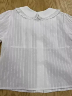 Sweet Lolita Blouses Lolita Top Ecru White Short Sleeves Bows Ruffles Lolita Shirt