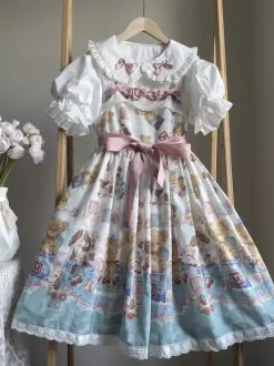 Sweet Lolita Blouses White Short Sleeves Ruffles Bows Lolita Top Lolita Shirt