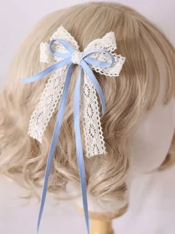 Sweet Lolita Bows Lace Headdress Lolita Hair Accessories