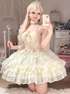 Sweet Lolita Dress Ballet JSK Polyester Sleeveless Sweet Hime Lolita Dress