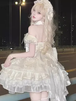 Sweet Lolita Dress Ballet JSK Polyester Sleeveless Sweet Hime Lolita Dress
