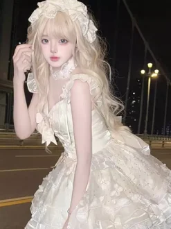 Sweet Lolita Dress Ballet JSK Polyester Sleeveless Sweet Hime Lolita Dress