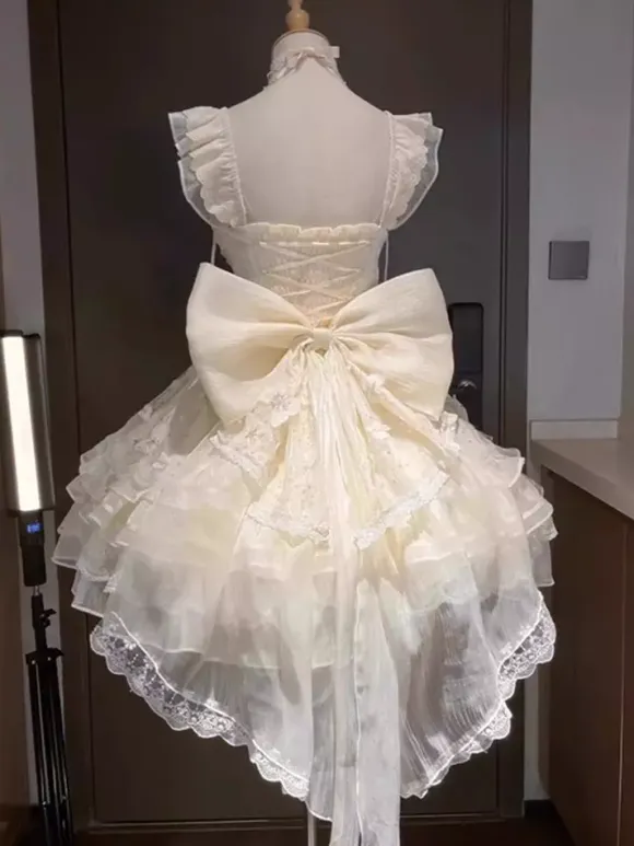 Sweet Lolita Dress Ballet JSK Polyester Sleeveless Sweet Hime Lolita Dress