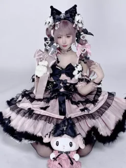 Sweet Lolita Dresses Ruffles lolita Singing Dress Princess Suspender Dress